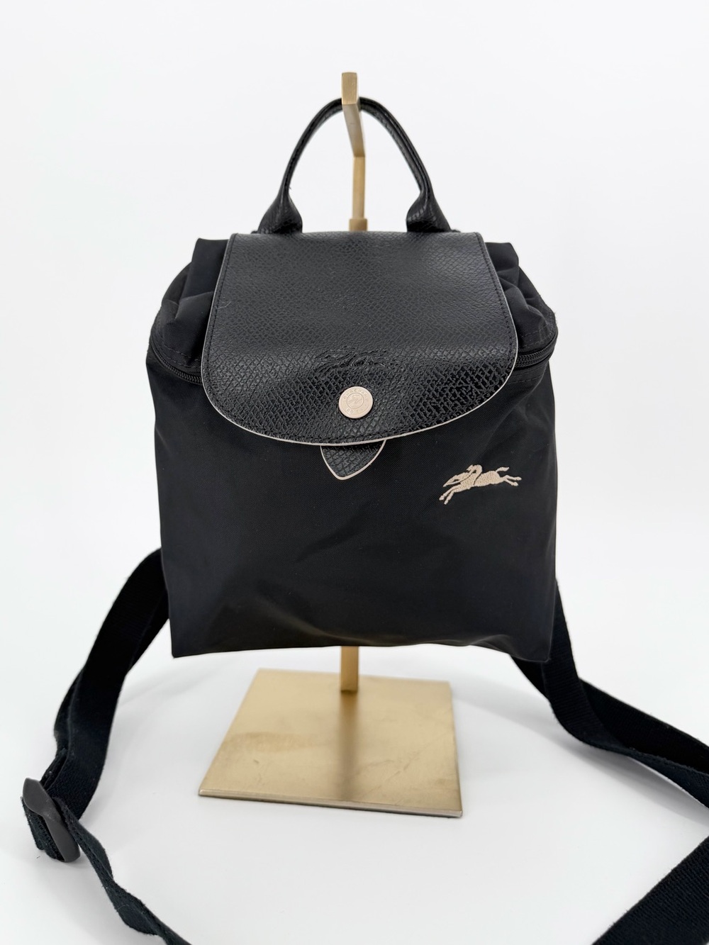 Longchamp Le Pliage Sac a Dos Club Mini Backpack Black Nylon